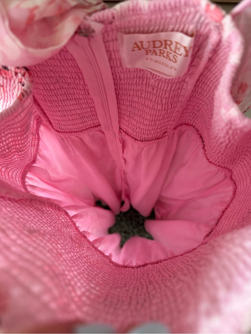 FRANCESCA’S Collections Pink Floral Maxi Dress with Ruffle Sleeves - Picture 7 of 7